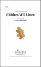 Children Will Listen Audio File choral sheet music cover